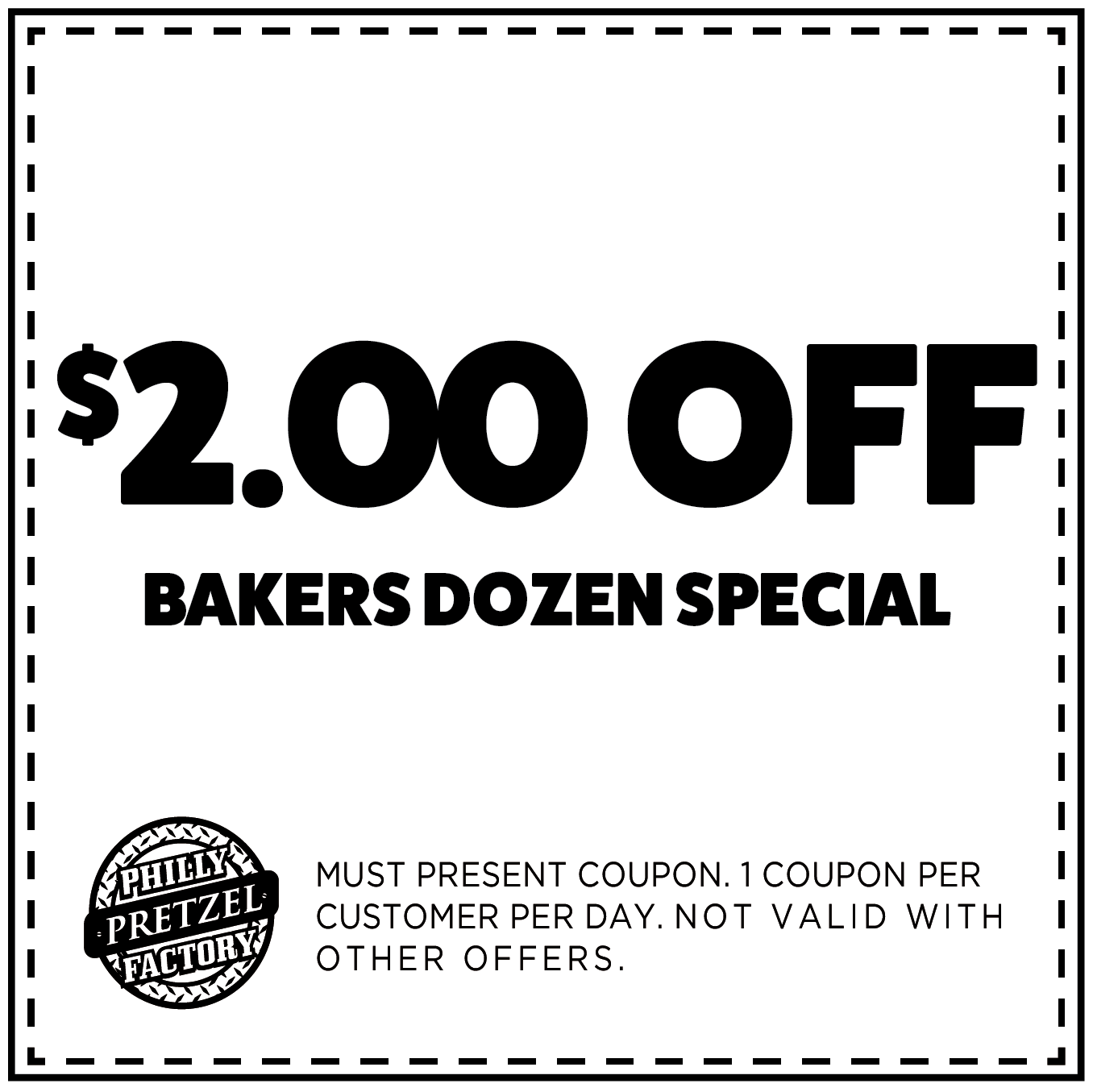 $2 Off Baker's Dozen Special