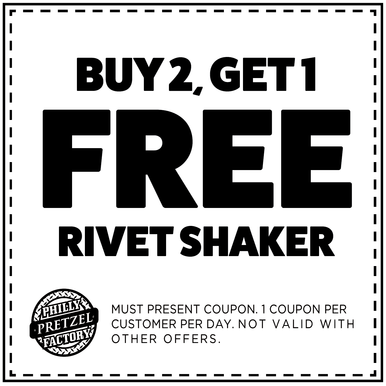 Buy 2, Get 1 Free Rivet Shaker