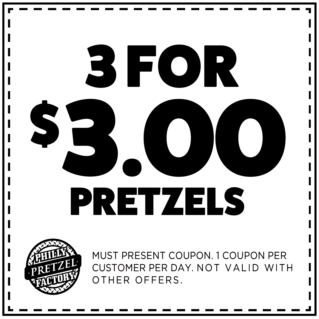 3 for $3 Pretzels