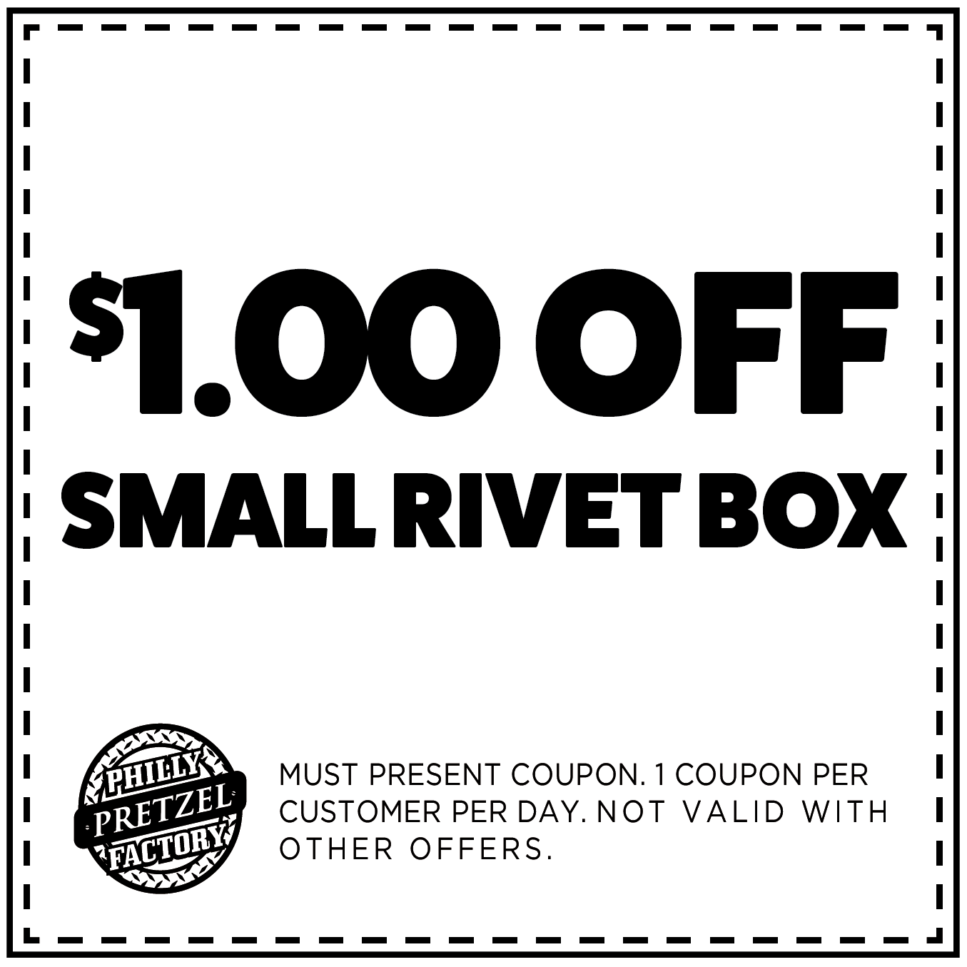 $1 Off Small Rivet Box