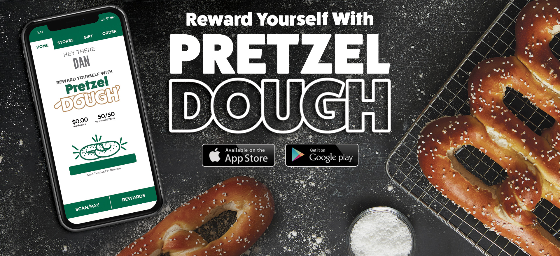 Download the Philly Pretzel Factory App