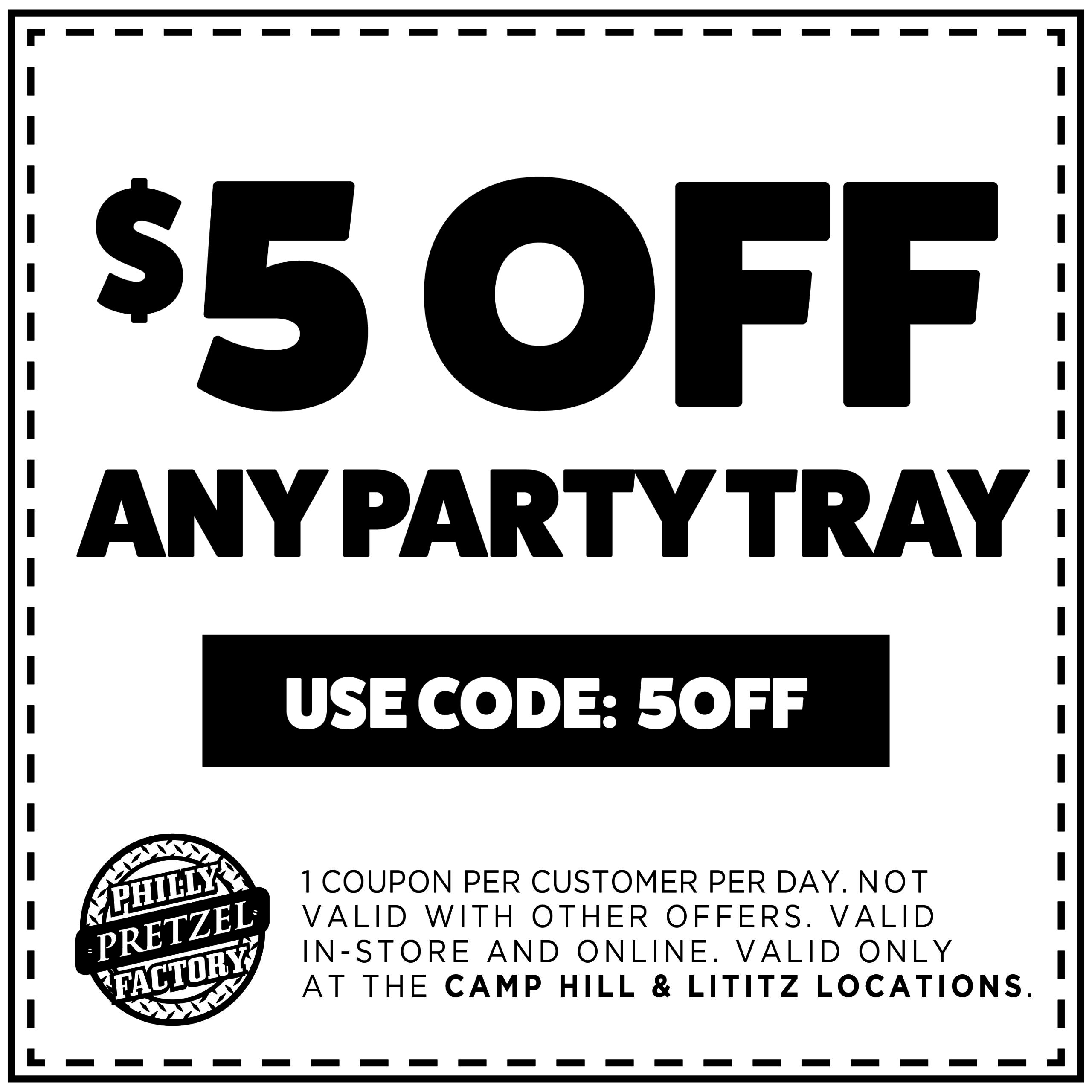 Online - 5 off Camp Hill