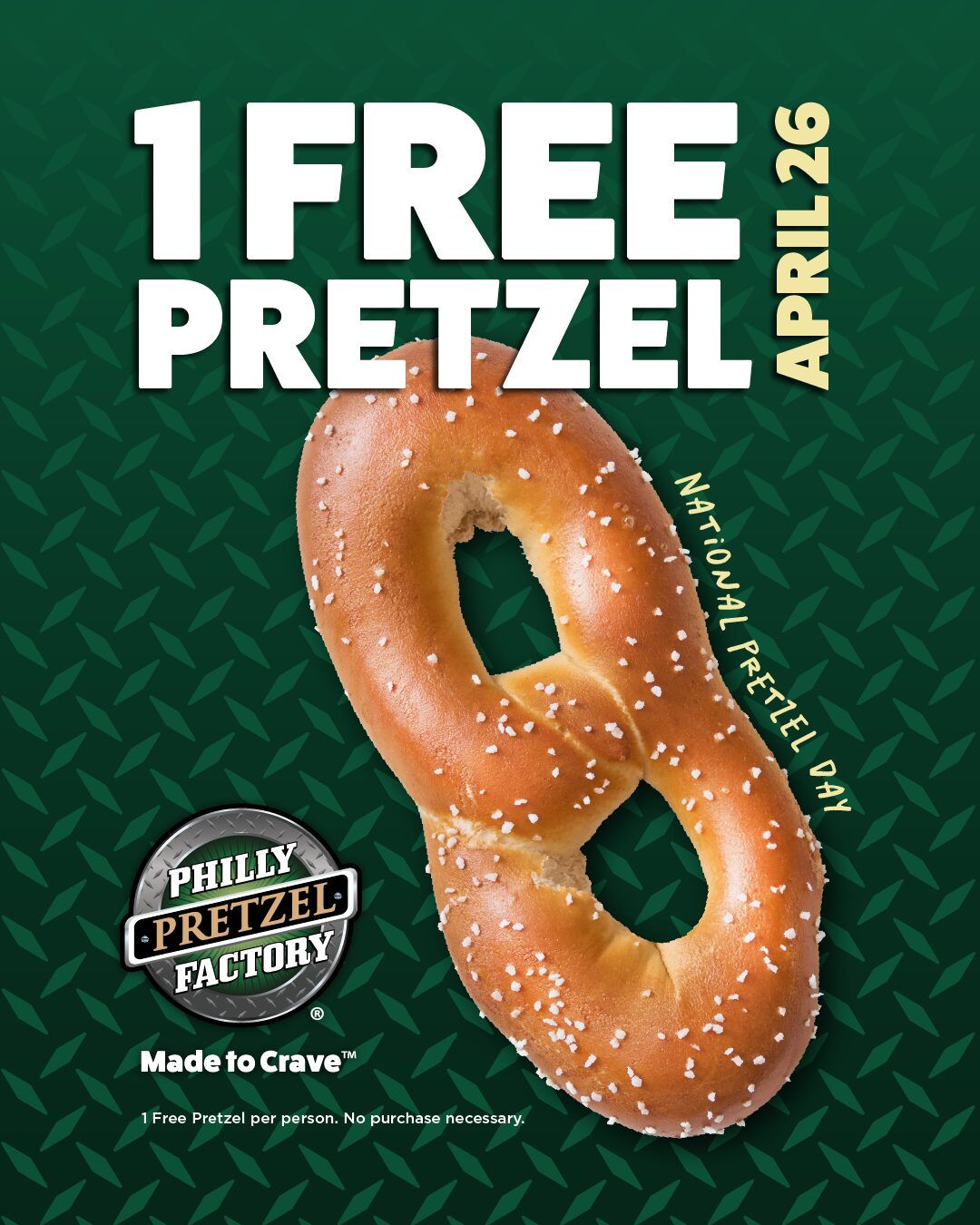 Philly Pretzel Factory Celebrates National Pretzel Day with Free Pretzels